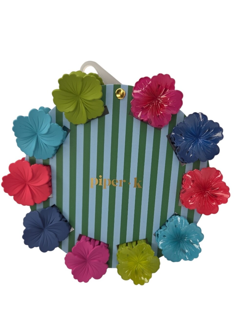 💙▪️Piper k ▪️ Floral Mini Claw Hair Clips Set Of 10